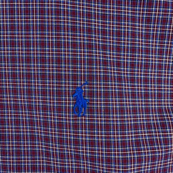 Ralph Lauren Shirt Men 3XLT Tall Purple Plaid Business Casual Preppy Office - Picture 3 of 12